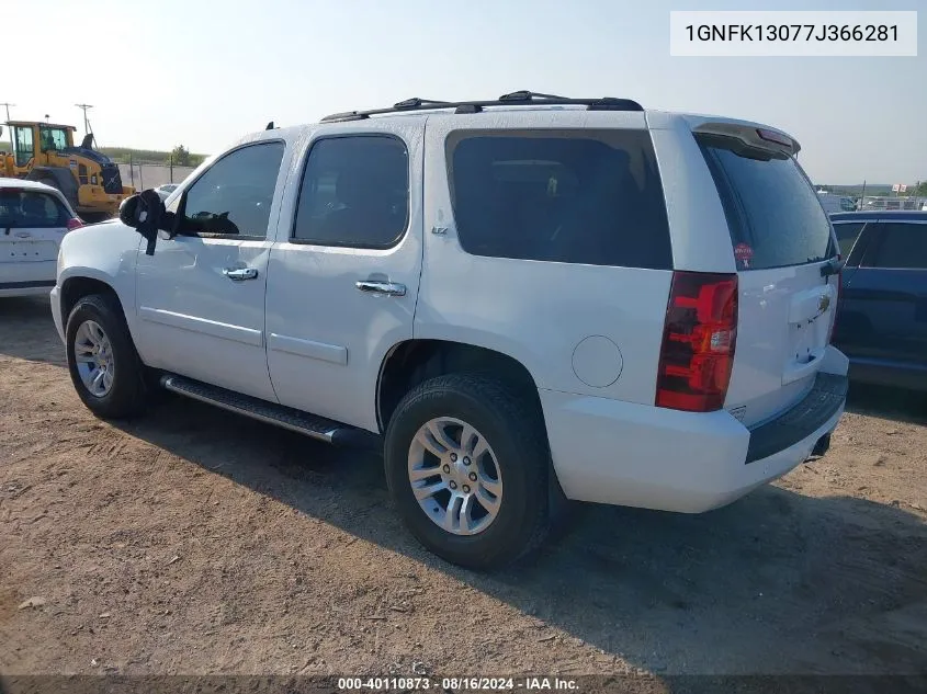 2007 Chevrolet Tahoe Ltz VIN: 1GNFK13077J366281 Lot: 40110873