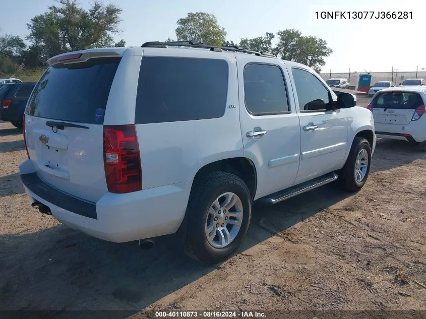 2007 Chevrolet Tahoe Ltz VIN: 1GNFK13077J366281 Lot: 40110873