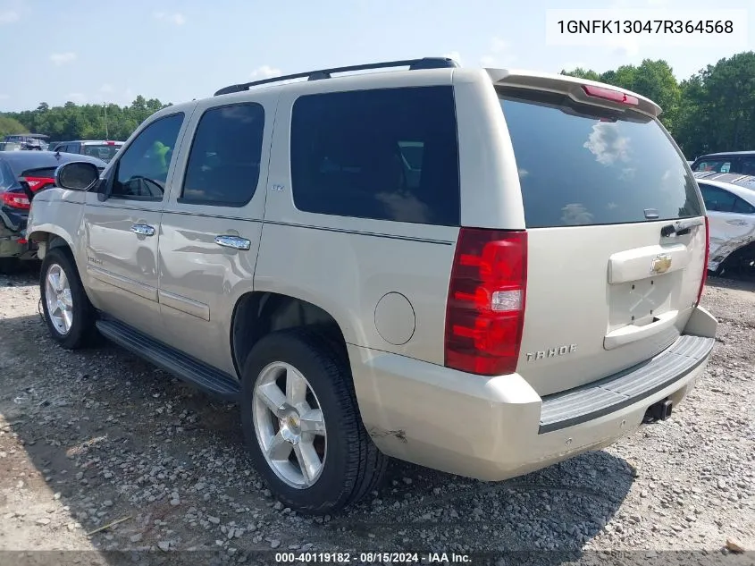 2007 Chevrolet Tahoe Ltz VIN: 1GNFK13047R364568 Lot: 40119182