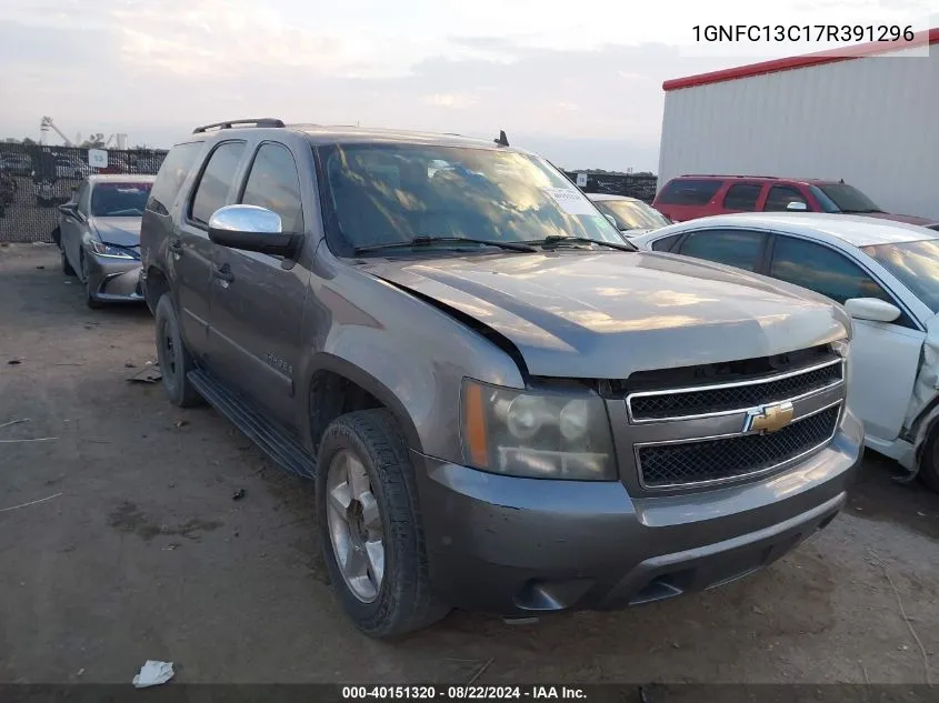 2007 Chevrolet Tahoe Ls VIN: 1GNFC13C17R391296 Lot: 40151320