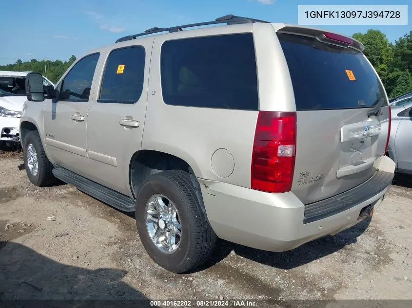 2007 Chevrolet Tahoe Lt VIN: 1GNFK13097J394728 Lot: 40162202