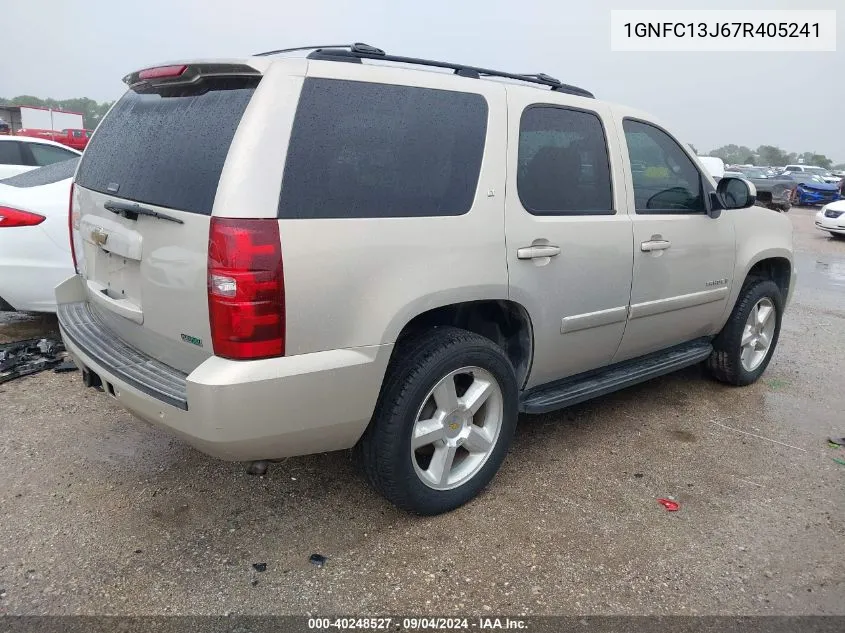 2007 Chevrolet Tahoe C1500 VIN: 1GNFC13J67R405241 Lot: 40248527