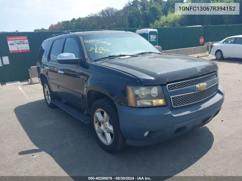 2007 Chevrolet Tahoe Ltz VIN: 1GNFC13067R394152 Lot: 40250876