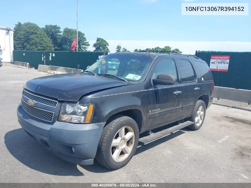 2007 Chevrolet Tahoe Ltz VIN: 1GNFC13067R394152 Lot: 40250876