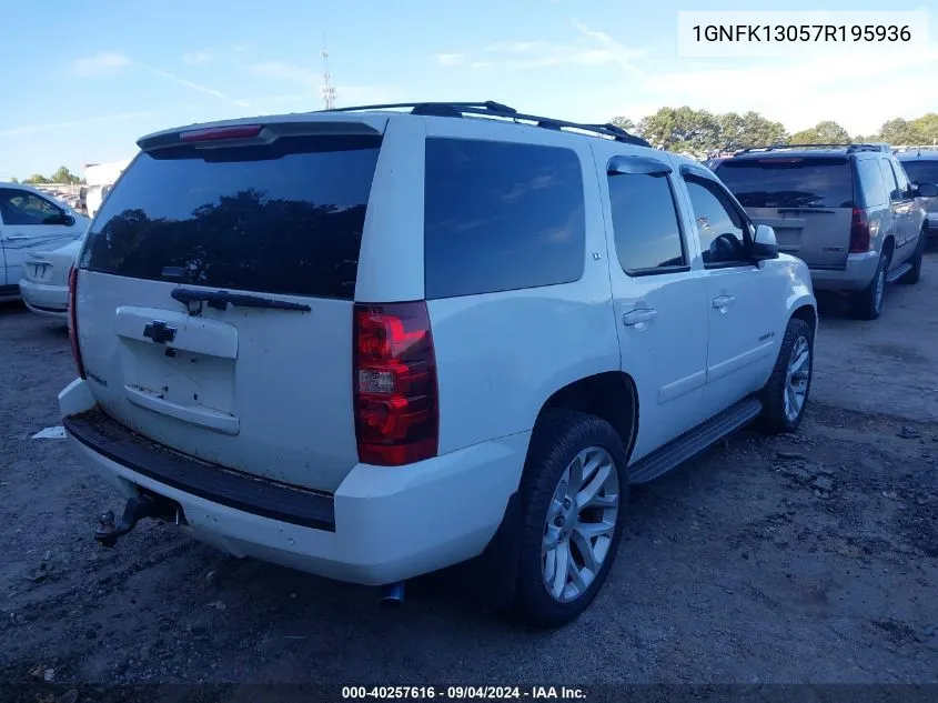 1GNFK13057R195936 2007 Chevrolet Tahoe Lt