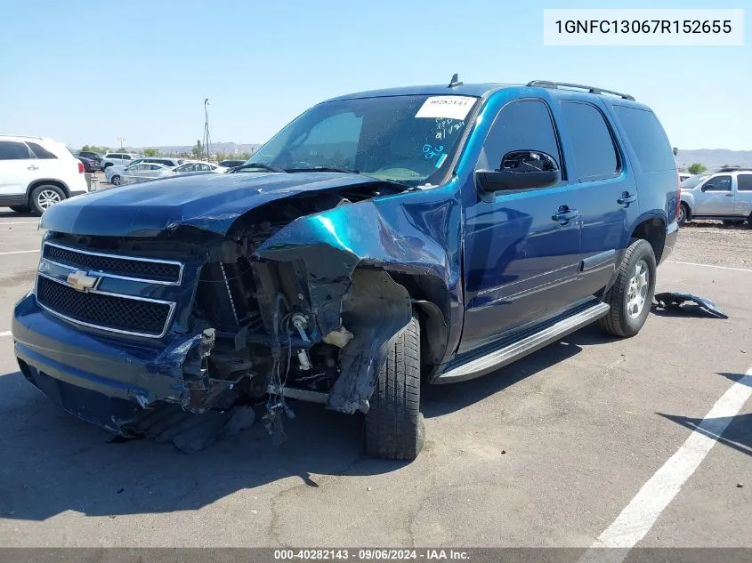 2007 Chevrolet Tahoe Lt VIN: 1GNFC13067R152655 Lot: 40282143