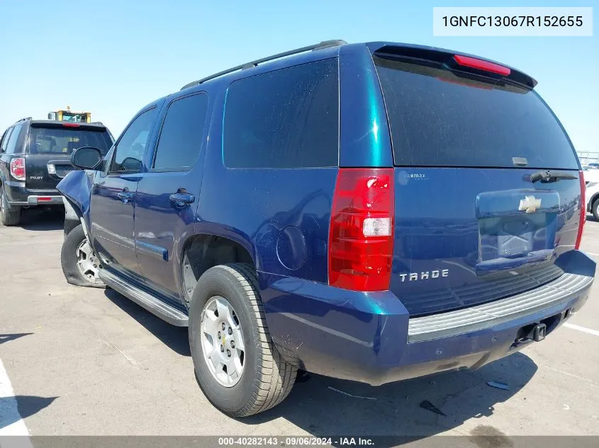 2007 Chevrolet Tahoe Lt VIN: 1GNFC13067R152655 Lot: 40282143