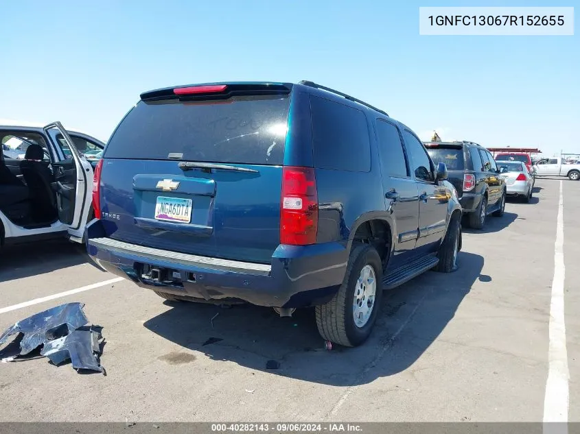 2007 Chevrolet Tahoe Lt VIN: 1GNFC13067R152655 Lot: 40282143