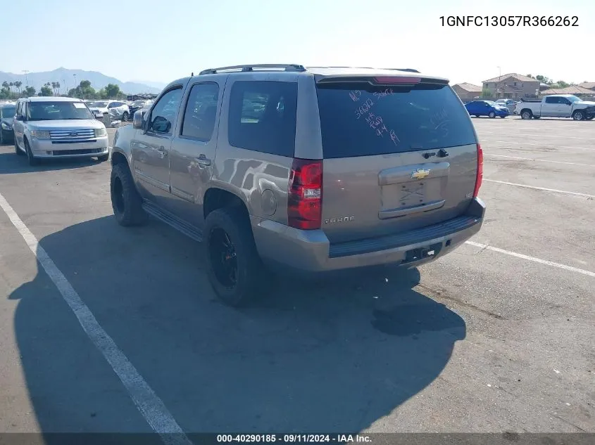 2007 Chevrolet Tahoe Ls VIN: 1GNFC13057R366262 Lot: 40290185