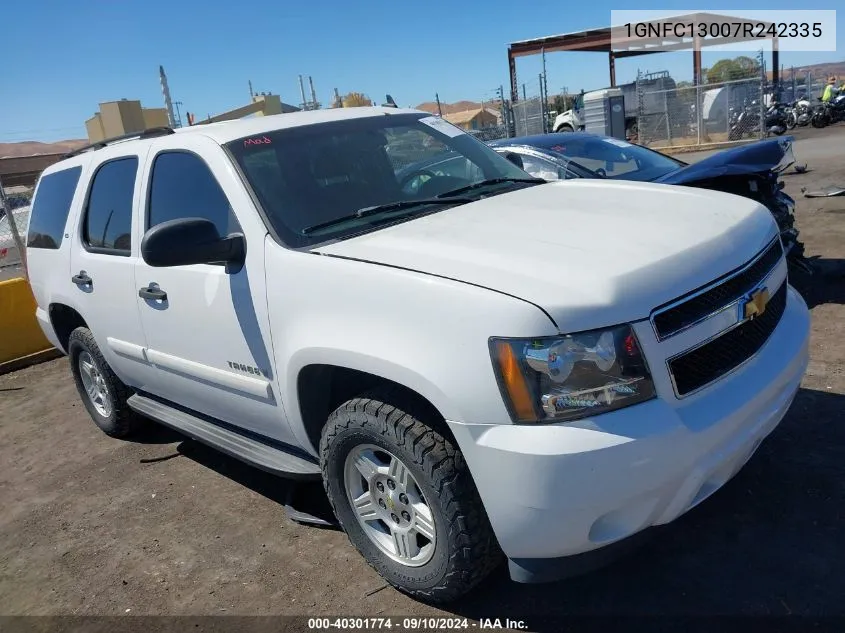 2007 Chevrolet Tahoe C1500 VIN: 1GNFC13007R242335 Lot: 40301774