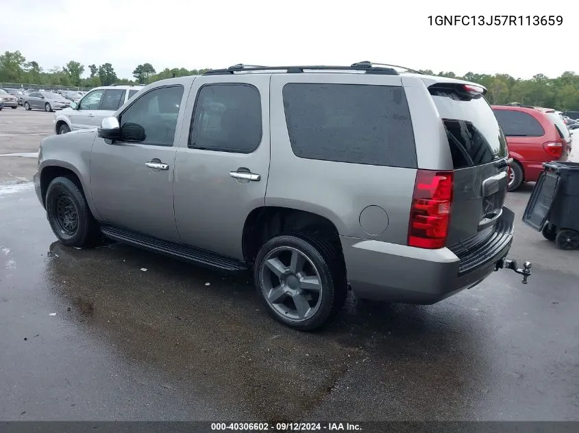 2007 Chevrolet Tahoe Ltz VIN: 1GNFC13J57R113659 Lot: 40306602