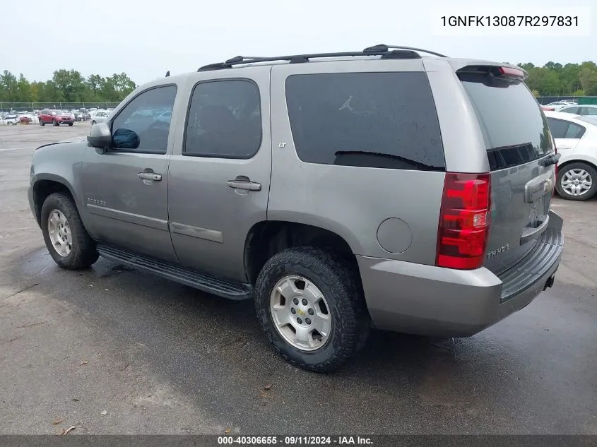 2007 Chevrolet Tahoe Lt VIN: 1GNFK13087R297831 Lot: 40306655