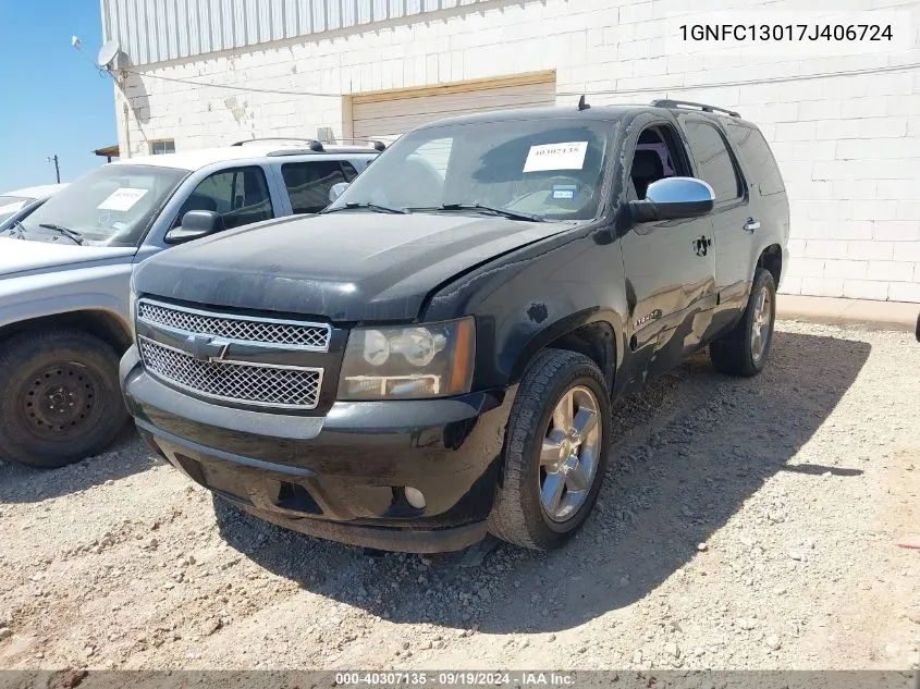 2007 Chevrolet Tahoe Ltz VIN: 1GNFC13017J406724 Lot: 40307135