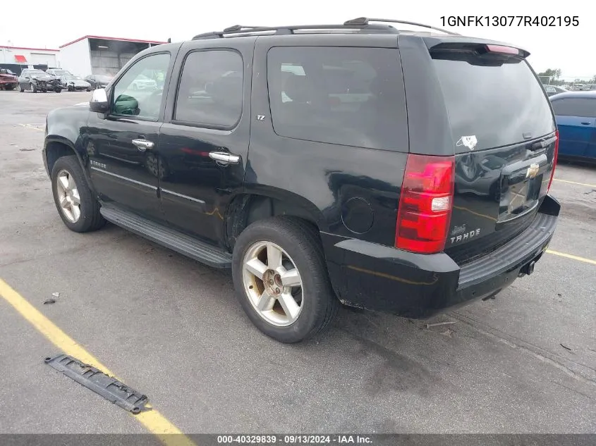 2007 Chevrolet Tahoe Ltz VIN: 1GNFK13077R402195 Lot: 40329839