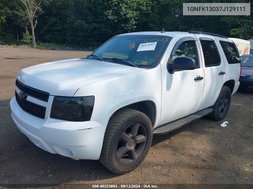 2007 Chevrolet Tahoe Ltz VIN: 1GNFK13037J129111 Lot: 40333693