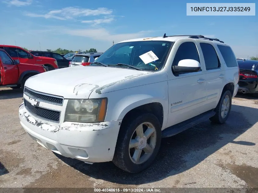 2007 Chevrolet Tahoe Lt VIN: 1GNFC13J27J335249 Lot: 40340615