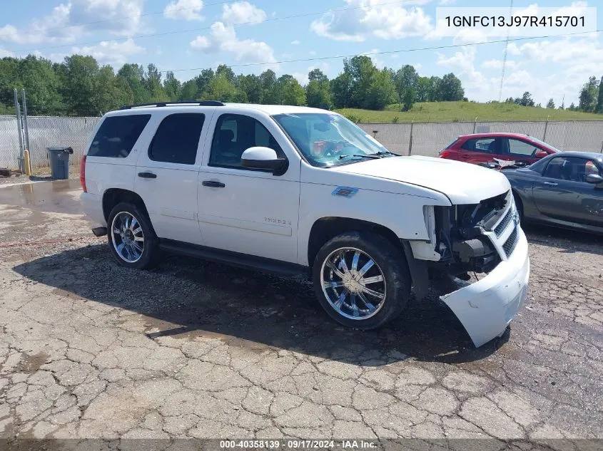 2007 Chevrolet Tahoe Lt VIN: 1GNFC13J97R415701 Lot: 40358139