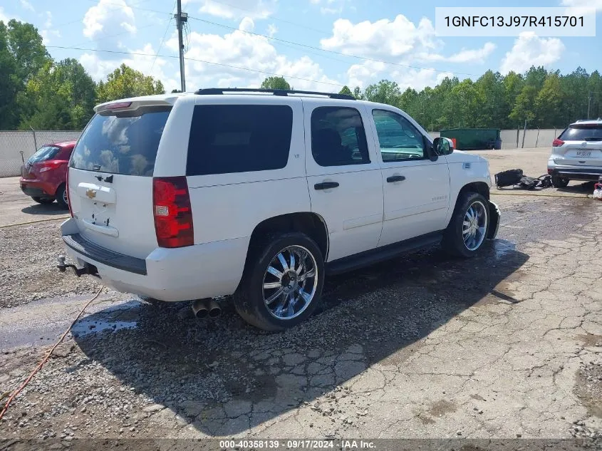 2007 Chevrolet Tahoe Lt VIN: 1GNFC13J97R415701 Lot: 40358139