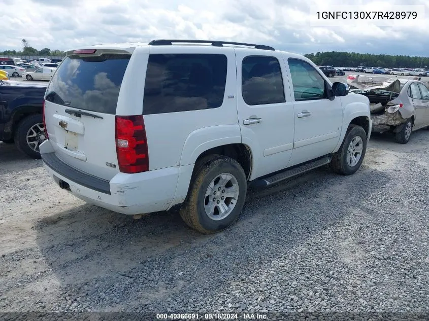 2007 Chevrolet Tahoe Lt VIN: 1GNFC130X7R428979 Lot: 40366691