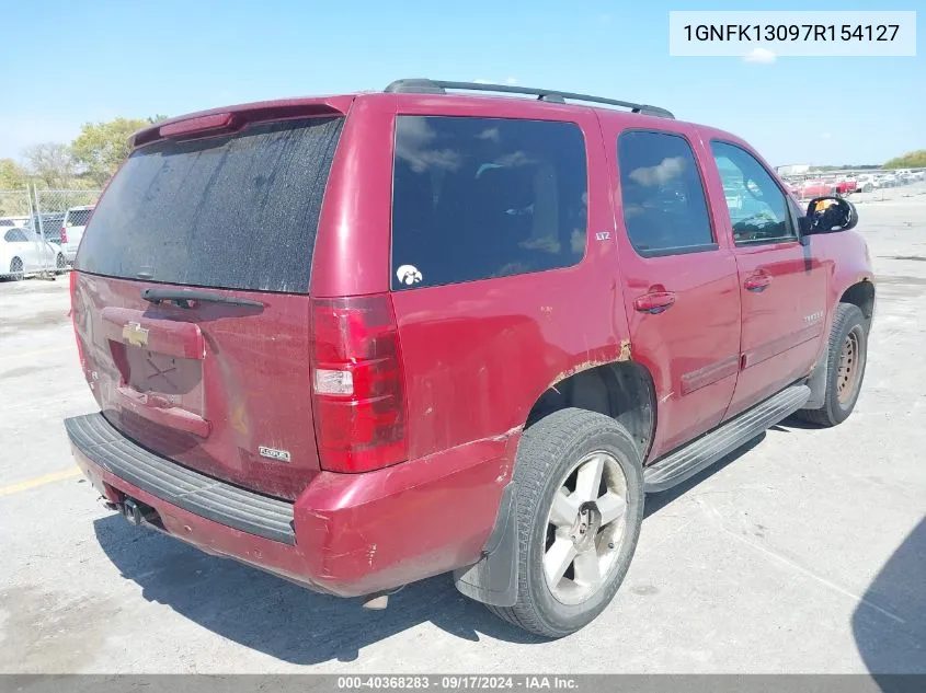 2007 Chevrolet Tahoe Ltz VIN: 1GNFK13097R154127 Lot: 40368283