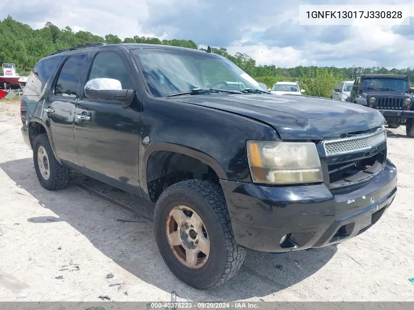 2007 Chevrolet Tahoe Ltz VIN: 1GNFK13017J330828 Lot: 40375223