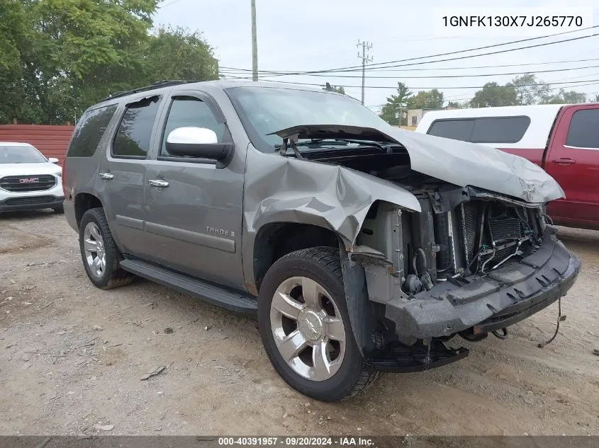 2007 Chevrolet Tahoe Ls/Lt/Ltz VIN: 1GNFK130X7J265770 Lot: 40391957