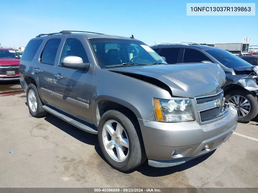 2007 Chevrolet Tahoe Ltz VIN: 1GNFC13037R139863 Lot: 40396859