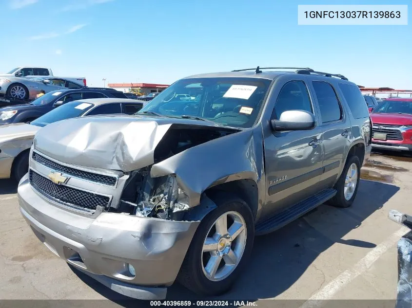 2007 Chevrolet Tahoe Ltz VIN: 1GNFC13037R139863 Lot: 40396859