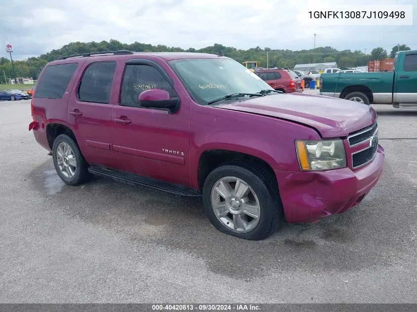 1GNFK13087J109498 2007 Chevrolet Tahoe Ltz