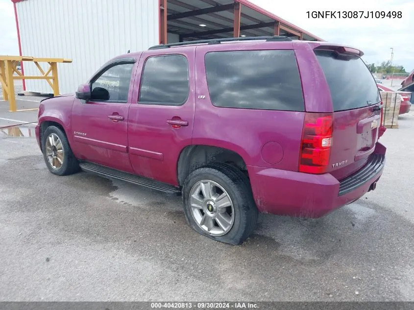 1GNFK13087J109498 2007 Chevrolet Tahoe Ltz