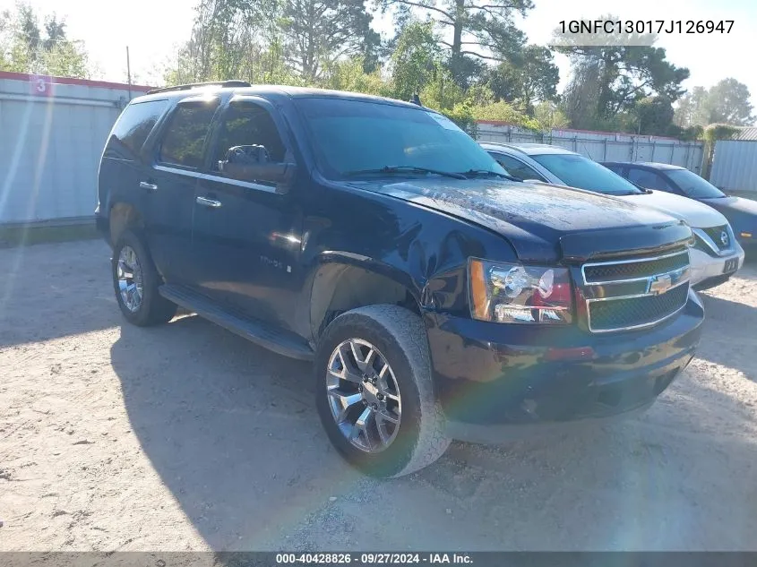 2007 Chevrolet Tahoe Ls VIN: 1GNFC13017J126947 Lot: 40428826