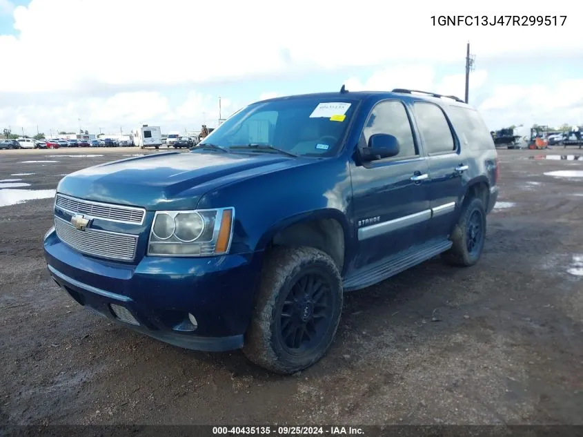 2007 Chevrolet Tahoe Lt VIN: 1GNFC13J47R299517 Lot: 40435135