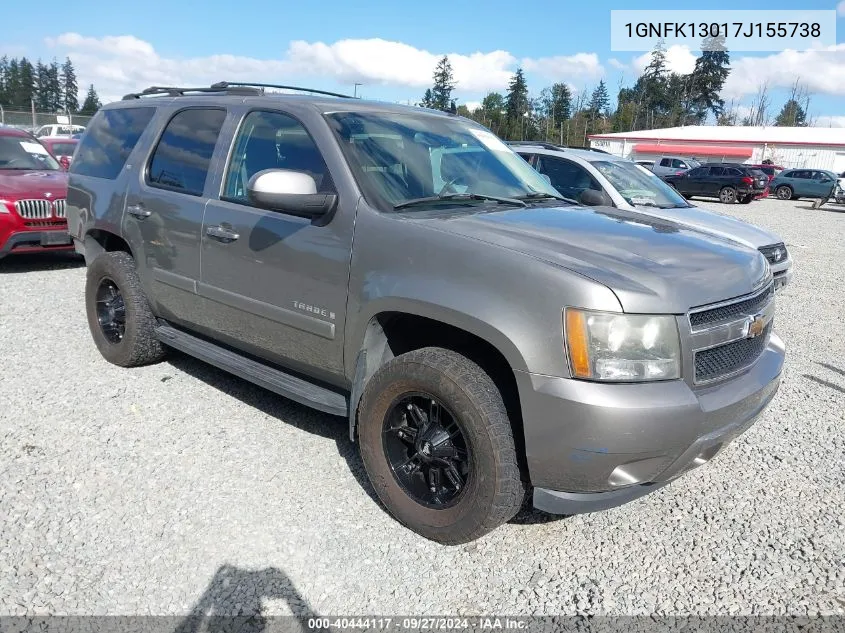 2007 Chevrolet Tahoe Lt VIN: 1GNFK13017J155738 Lot: 40444117