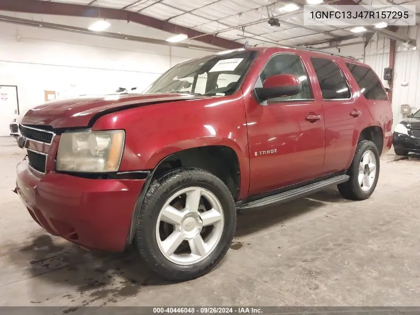 2007 Chevrolet Tahoe Lt VIN: 1GNFC13J47R157295 Lot: 40446048