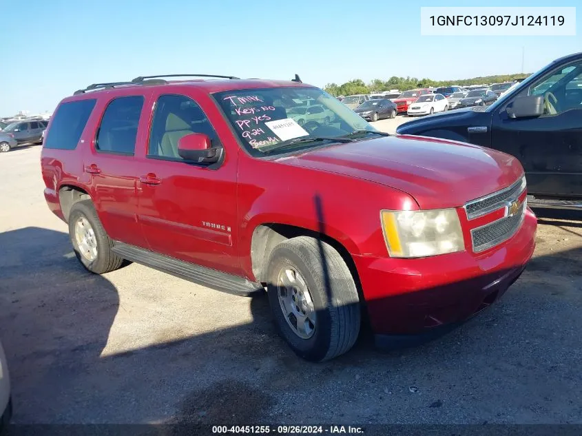 2007 Chevrolet Tahoe C1500 VIN: 1GNFC13097J124119 Lot: 40451255