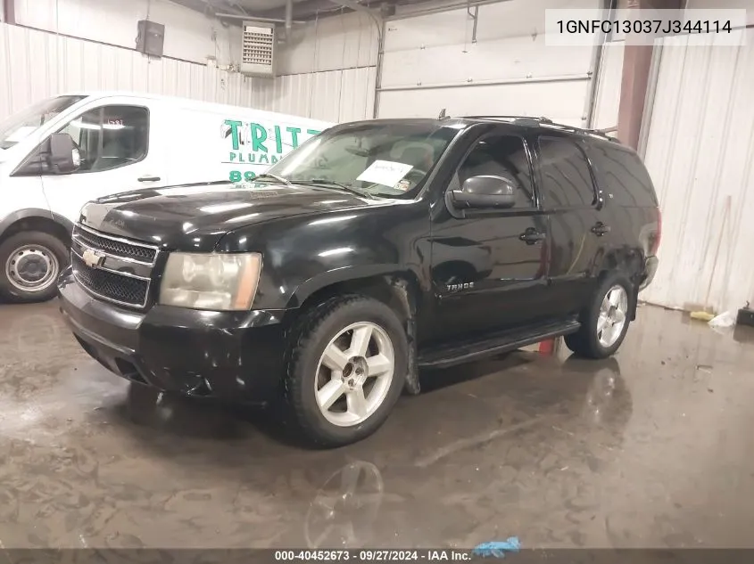 2007 Chevrolet Tahoe Lt VIN: 1GNFC13037J344114 Lot: 40452673