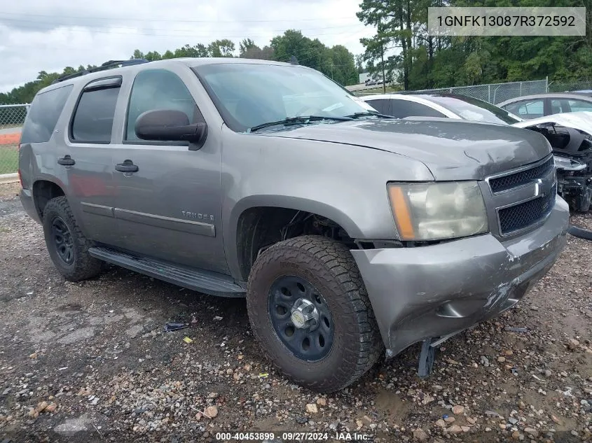 1GNFK13087R372592 2007 Chevrolet Tahoe Ls