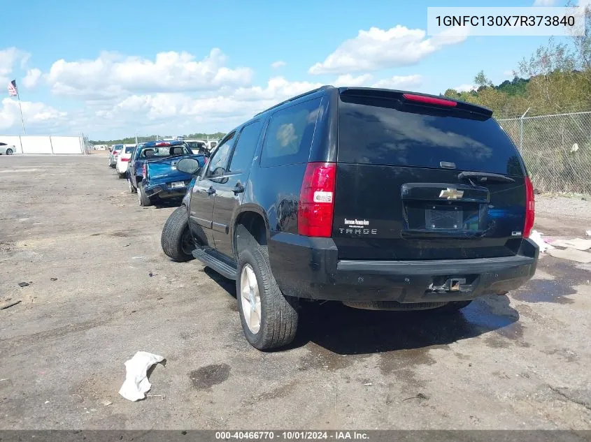 2007 Chevrolet Tahoe Lt VIN: 1GNFC130X7R373840 Lot: 40466770