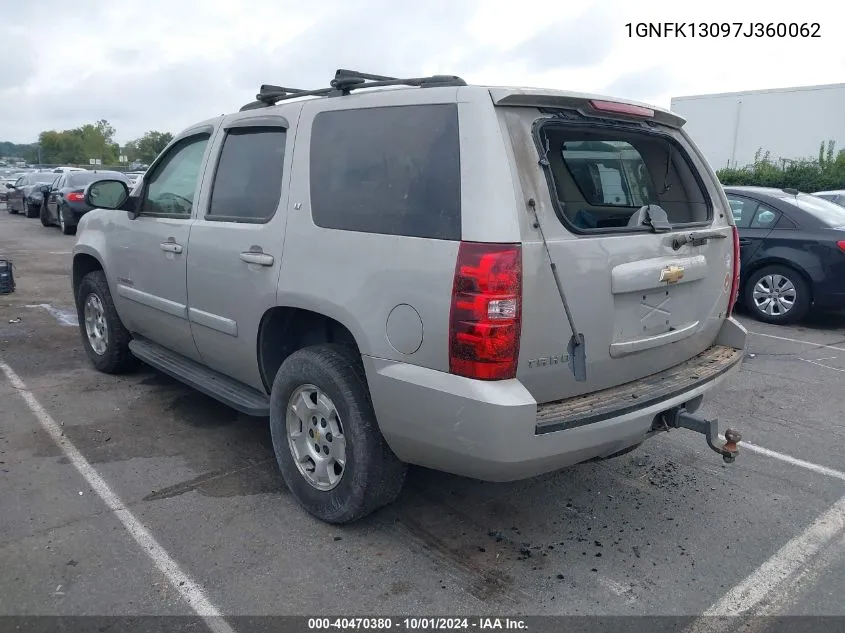 2007 Chevrolet Tahoe K1500 VIN: 1GNFK13097J360062 Lot: 40470380