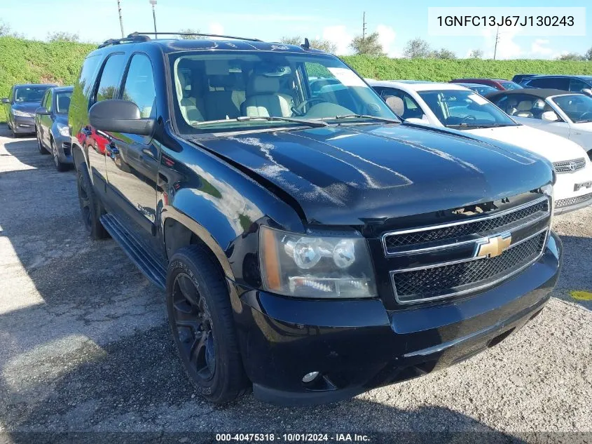 2007 Chevrolet Tahoe C1500 VIN: 1GNFC13J67J130243 Lot: 40475318