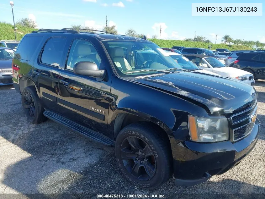 2007 Chevrolet Tahoe C1500 VIN: 1GNFC13J67J130243 Lot: 40475318