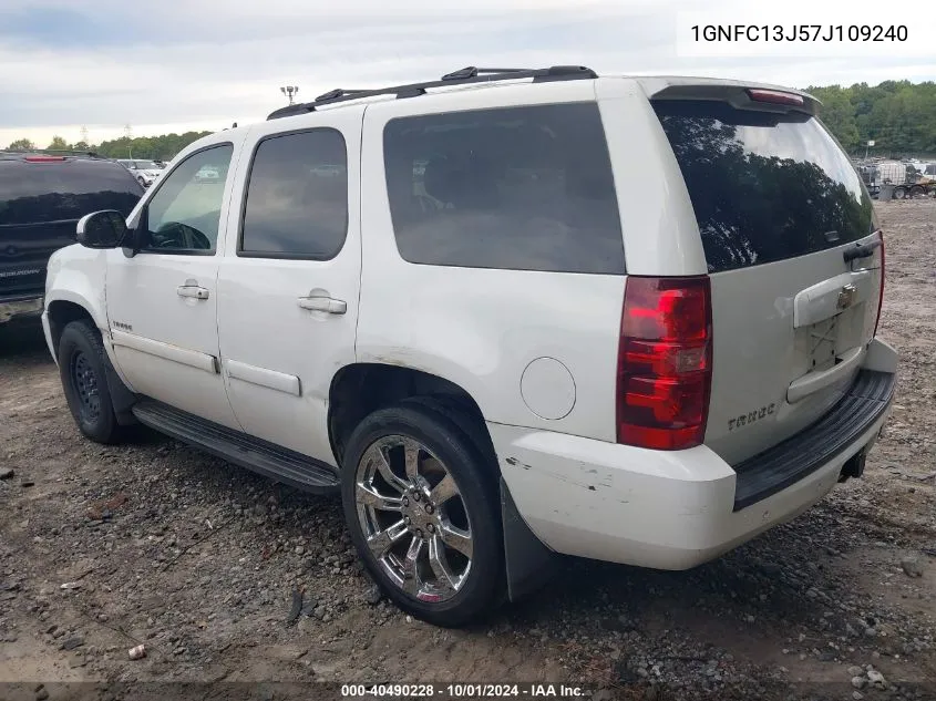 2007 Chevrolet Tahoe Lt VIN: 1GNFC13J57J109240 Lot: 40490228