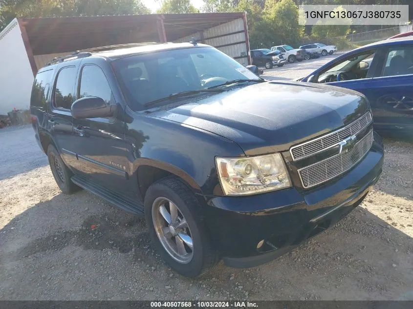 2007 Chevrolet Tahoe Lt VIN: 1GNFC13067J380735 Lot: 40507568