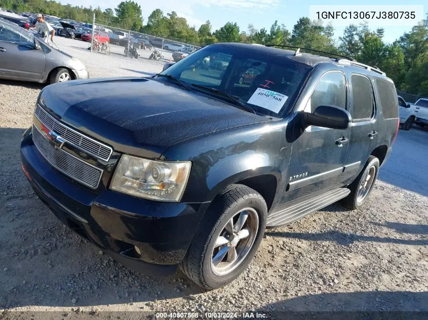 2007 Chevrolet Tahoe Lt VIN: 1GNFC13067J380735 Lot: 40507568