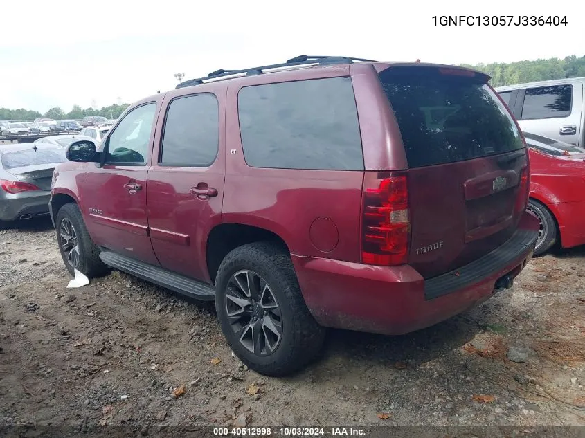 2007 Chevrolet Tahoe Lt VIN: 1GNFC13057J336404 Lot: 40512998