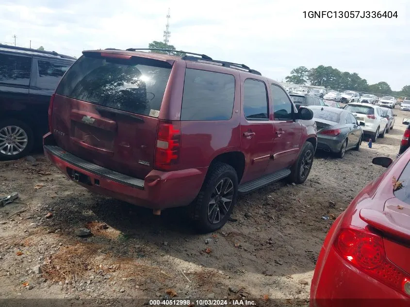 2007 Chevrolet Tahoe Lt VIN: 1GNFC13057J336404 Lot: 40512998