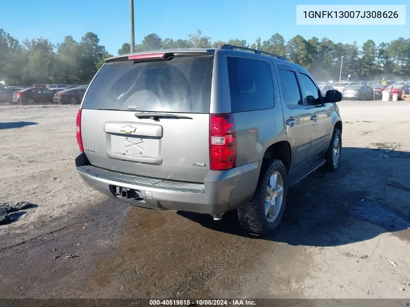 2007 Chevrolet Tahoe Lt VIN: 1GNFK13007J308626 Lot: 40519815