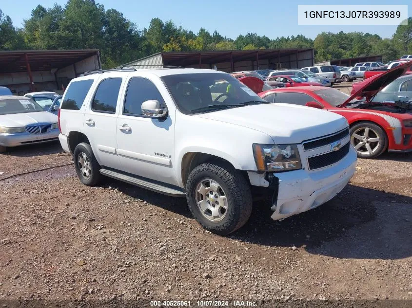 2007 Chevrolet Tahoe Lt VIN: 1GNFC13J07R393989 Lot: 40525061