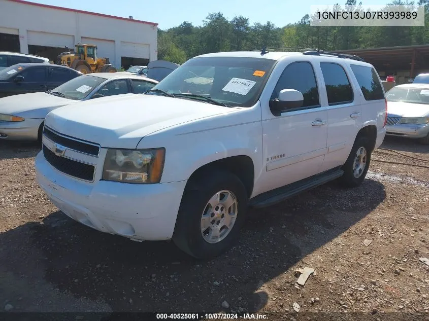 2007 Chevrolet Tahoe Lt VIN: 1GNFC13J07R393989 Lot: 40525061