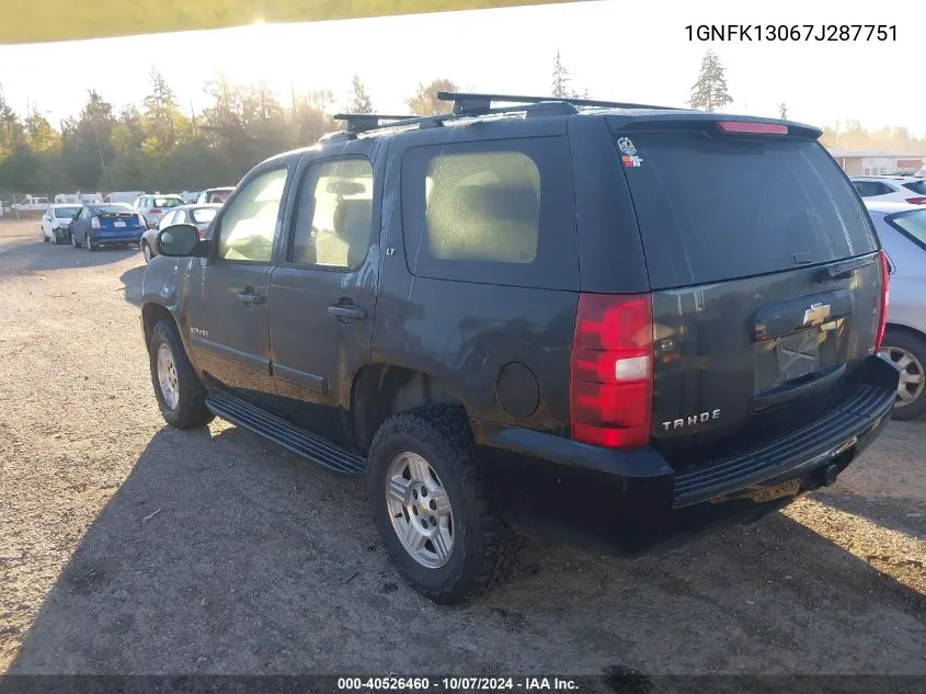 1GNFK13067J287751 2007 Chevrolet Tahoe K1500